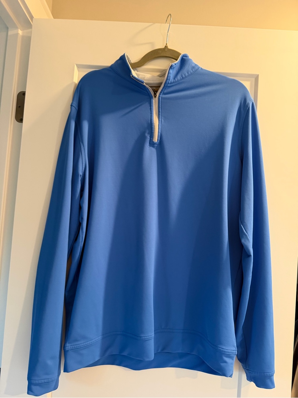 Peter Millar Light Blue Quarter-Zip Performance Pullover